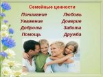 РАЗГОВОР О ВАЖНОМ. ТРАДИЦИОННЫЕ СЕМЕЙНЫЕ ЦЕННОСТИ